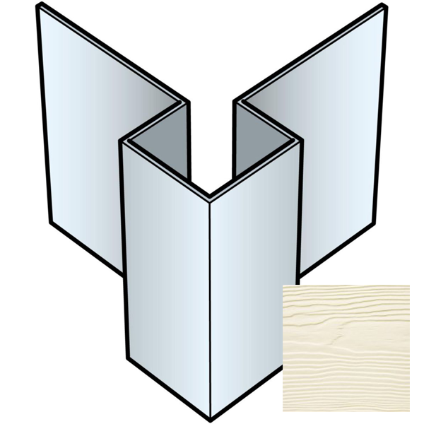 Profil d'angle extérieur symétrique pour bardage Cedral Lap