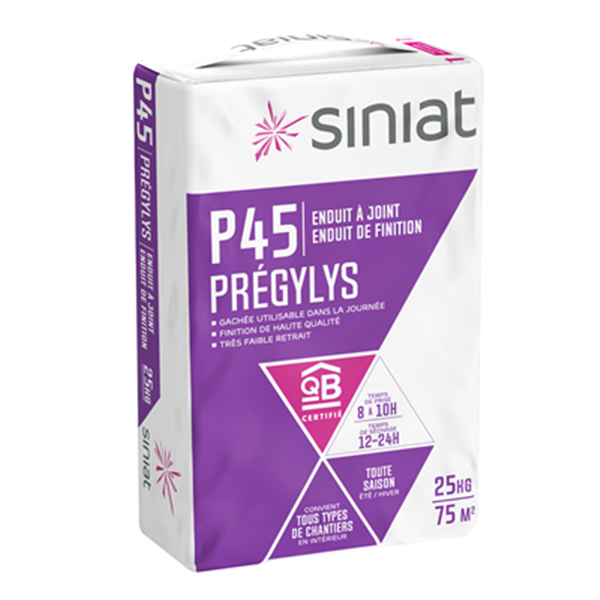 Enduit de jointoiement et de finition - PRÉGYLYS 45 - Prise Normale - sac de 25kg