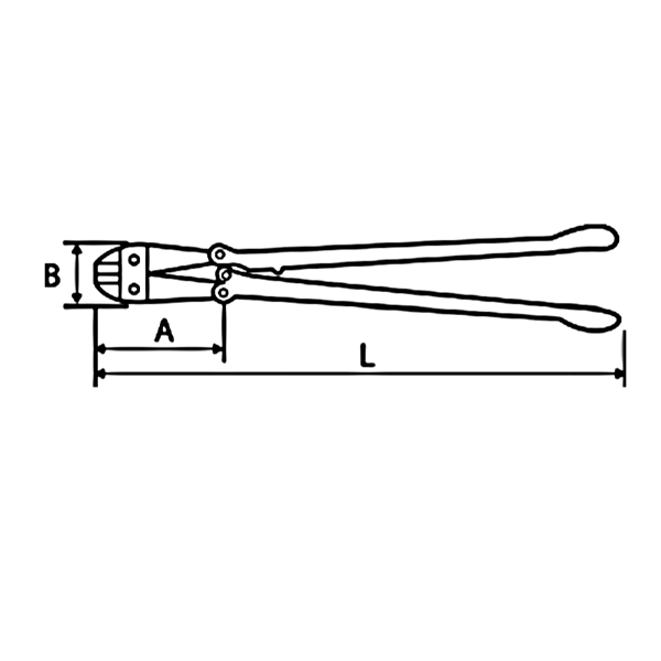 Coupe boulon Stanley bras tubulaires 600 mm coupe 7mm