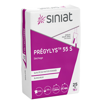 Enduit de jointoiement et de finition spécial grands chantiers - PRÉGYLYS 55 S - sac de 25 KG