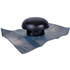 Chapeau de ventilation avec collerette d'étanchéité - diamètre 100 mm - marron