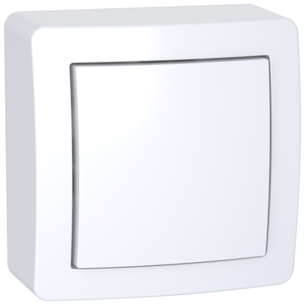 Poussoir en saillie Schneider Alréa - blanc - 10 A 250 V CA