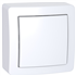 Poussoir en saillie Schneider Alréa - blanc - 10 A 250 V CA