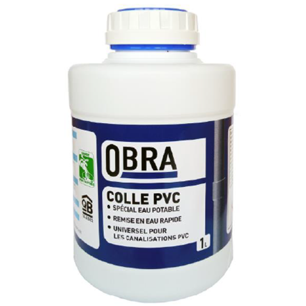 Colle PVC eau potable Obra pour canalisation et raccord - 1000 MLT