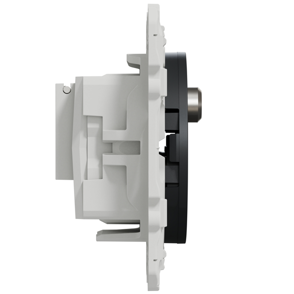 Prise TV FM et SAT Schneider Odace anthracite M CEI - IEC F - type F