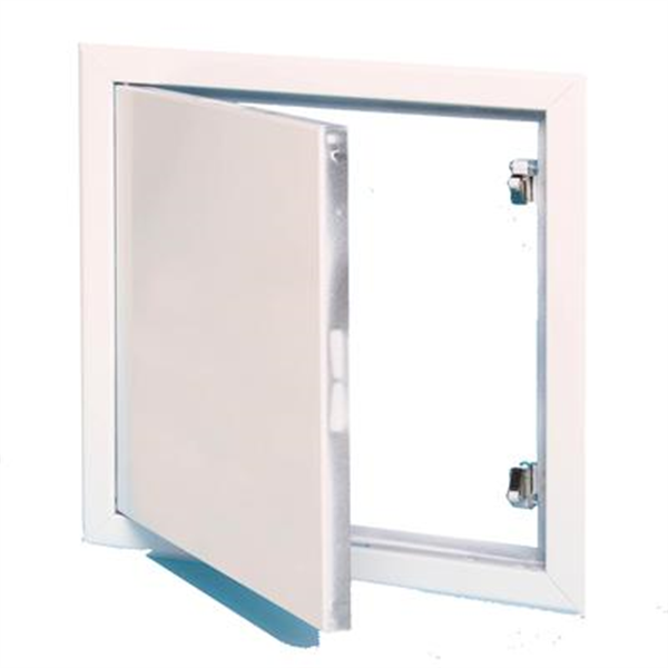 Trappe de visite en acier zingué laqué blanc - 76.5 x 76.5 CM