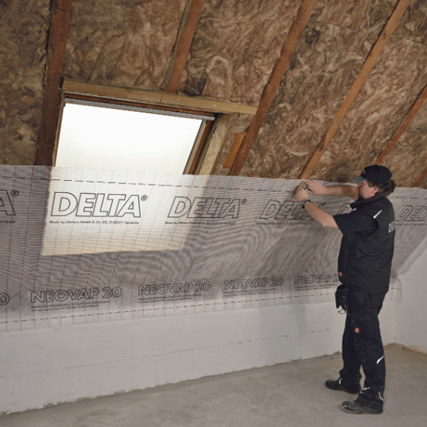 Pare-vapeur translucide armé pour murs et sous-pentes - Delta Neovap 20 - rouleau 1.50 x 50 m