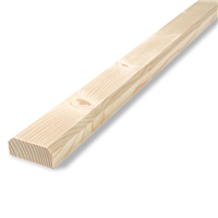 Couvre joint pour volet en Sapin du Nord brut - 22 x 45 mm