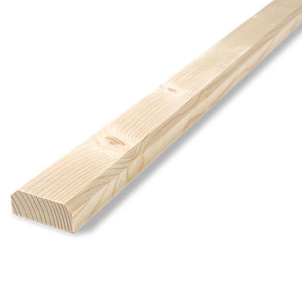 Couvre joint pour volet en Sapin du Nord brut - 22 x 45 mm
