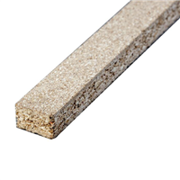 Rail en aggloméré pour cloison alvéolaire Prégyfaylite 50 Siniat- 28 MM x 18,0 MM - longueur 2,03 M