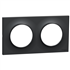 Plaque de finition double Schneider Odace Styl - gris anthracite
