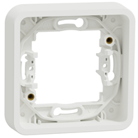 Cadre pour 1 poste encastré Schneider Mureva Styl - IP55 - blanc