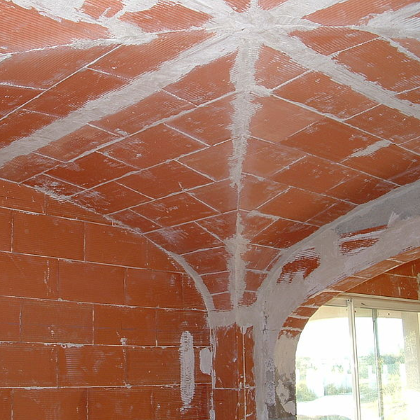 Brique de plafond en terre cuite Terreal PLF11 - 400 MM x 200 MM x 25 MM