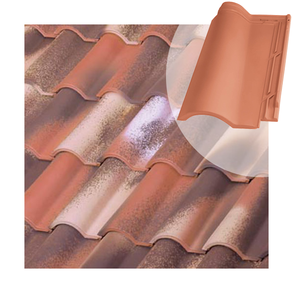 Tuile en terre cuite TB-12 Tejas Borja - Nature Bidasoa - 439 MM x 260 MM