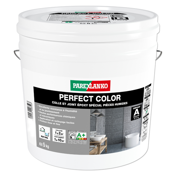Colle et joint à carrelage Perfect Color Parexlanko - Gris - 5 KG