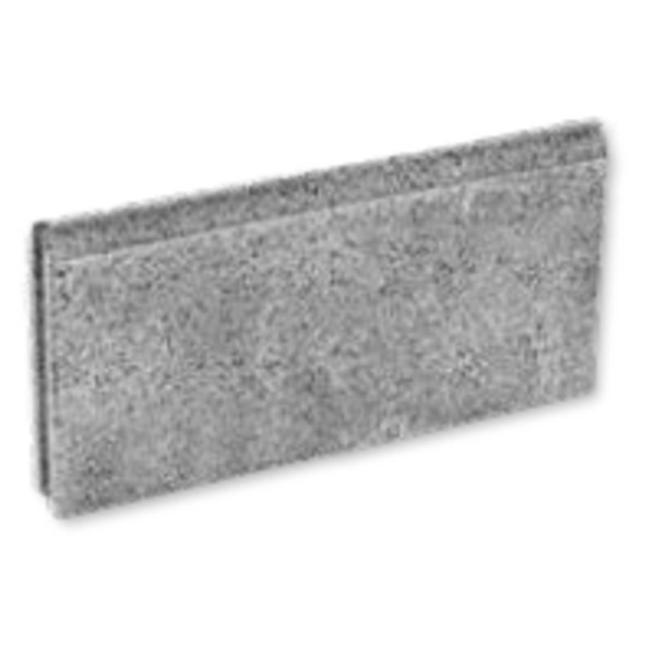 Bordure droite à emboîtement - béton Pierre - 50,0 CM x 25,0 CM x 5,00 CM