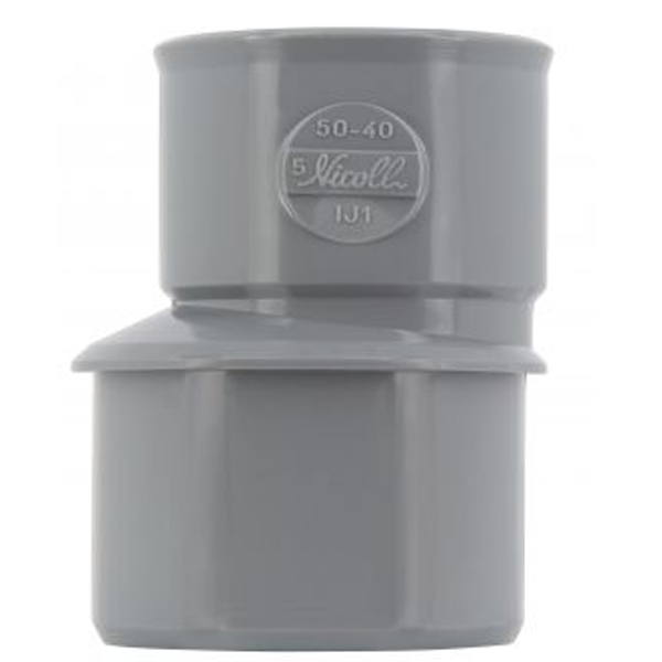 Réduction extérieure excentrée PVC - mâle/femelle - Ø 50/40 mm