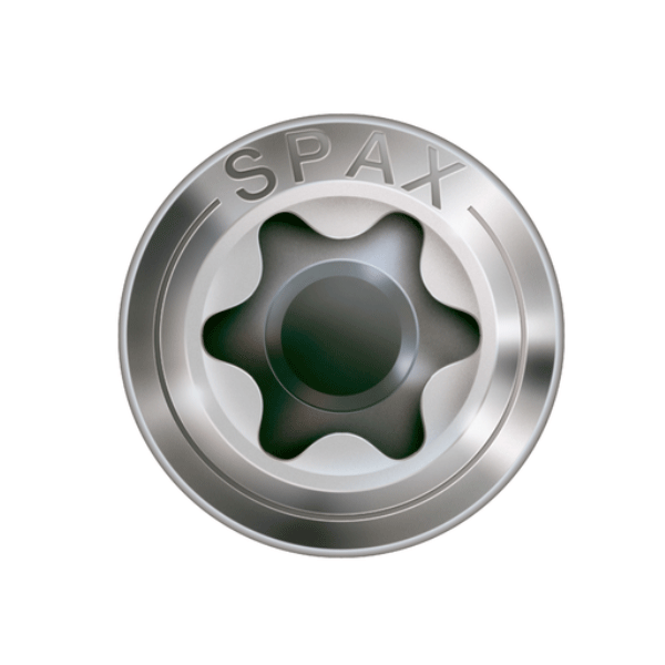 Vis de façade - 4.5x70mm double filetage tête bombée en inox A2