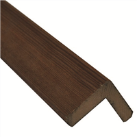 Cornière en Sapin du Nord Traité Classe 3 Vert - 6,8 CMx6.8 CM - L.3,00 M