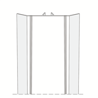 Couvre-joint plat en PVC
