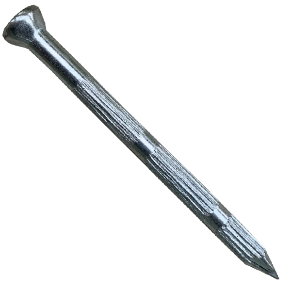 Pointe béton à tête conique striée électrozinguée Ø 3,50 mm x 60 mm - boîte de 1 kg