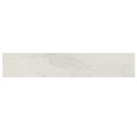 Plinthe en grès émaillé effet pierre Edilis Ruben - 45,0 CM x 8,0 CM - ép. 8,5 MM - Blanc