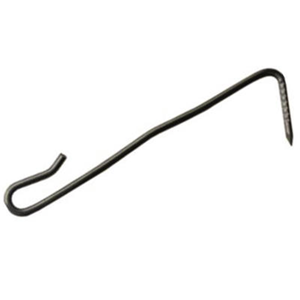 Crochet pointe fixation ardoise inox 17% talon 4 mm Ø 2,7 mm 8 cm x700