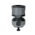 Raccord rapide stop plastique tuyau arrosage Fitt 19mm Bi-matière Noir