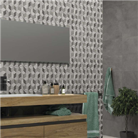 Faïence murale à décor géométrique - Edilis Salvador - 60,0 CM x 30,0 CM - ép. 8,5 MM -