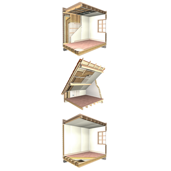 Laine de verre murs et toitures MOB - Naturoll 032 - 145 MM