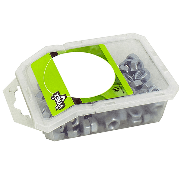 Ecrou hexagonal Hu acier zingué DIN 934 diamètre 18 mm Vybac de 20