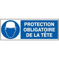 Panneau PS Choc en 330x200 Protection obligatoire de la tête Taliaplast 621503
