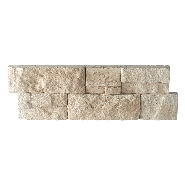 Parement mural en pierre reconstituée CUBIK - Ton pierre - L. 45 x h. 15 cm - épaisseur 2 - 4 cm