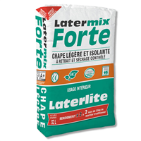 Mortier chape légère Latermix Forte à retrait compensé - 32 LTR