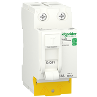 Interrupteur différentiel Schneider Resi9 - type A - 2P - 63 A - 30 mA