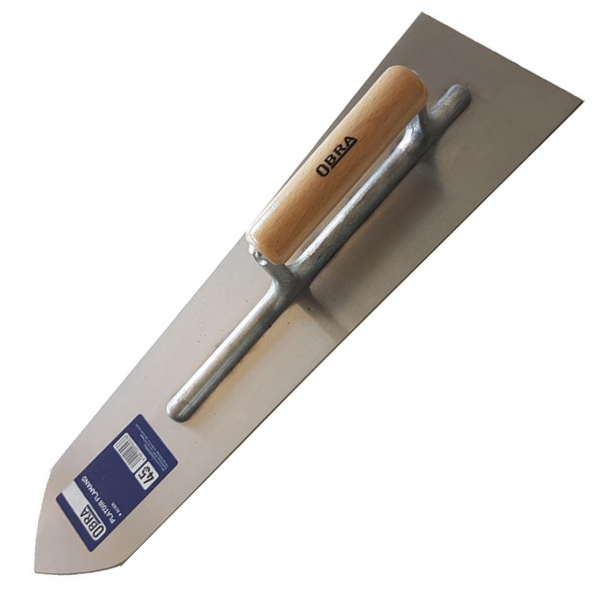 Platoir flamand en acier Obra 45 cm de long avec manche en bois