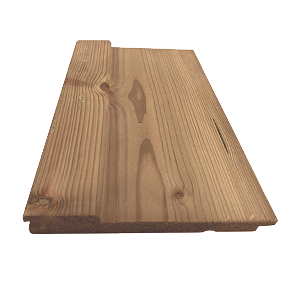 Bardage en sapin du Nord traité classe 3 marron Treignac - 180 MM x 27 MM x 4,20 M