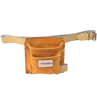 Poche clous cuir ceinture 2 poches 3 porte-accessoires Jouanel