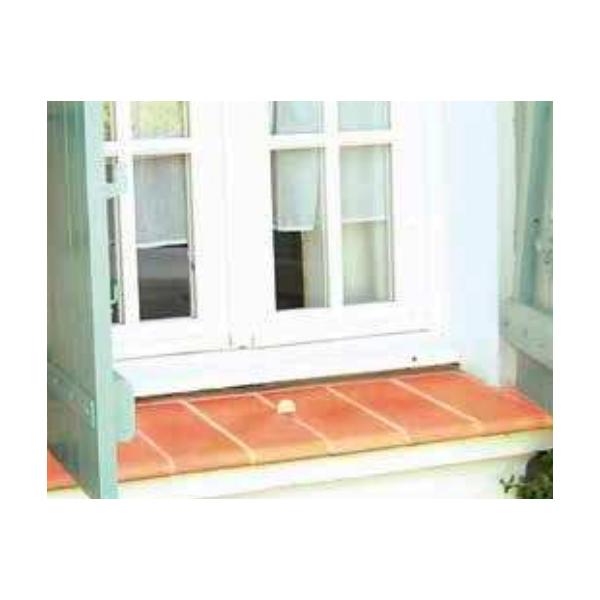 Appui de fenêtre Occitan Terreal AP11 en terre cuite lisse - Rouge - 350 MM x 200 MM x 45 MM