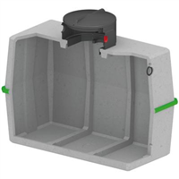 Cuve de stockage nue en béton pour eau de pluie - NBK - capacité 3000 l