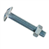 Boulon poêlier empreinte cruciforme - acier zingué - M6 x 20 mm - boîte de 70
