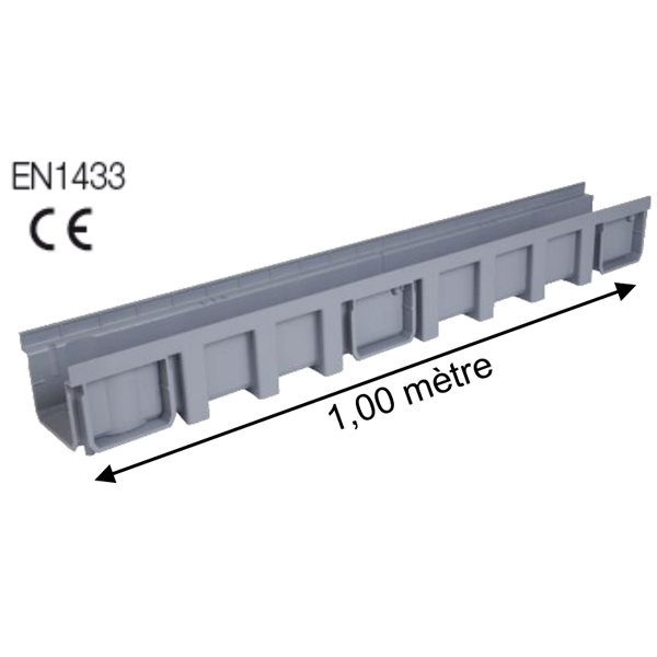 Caniveau Nicoll Connecto CAN177 - 1000 MM x 136 MM x 115 MM