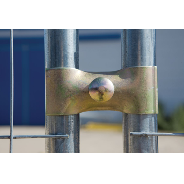 Collier serrage anti-vandalisme clôture mobile chantier 130 x 55 x 16 mm