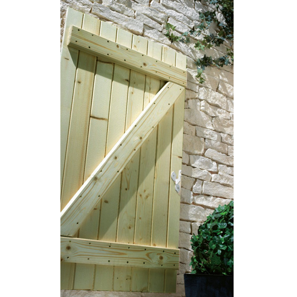 Lame à volet en sapin du Nord - classe 3 vert - 27x90 mm - 2,40 M