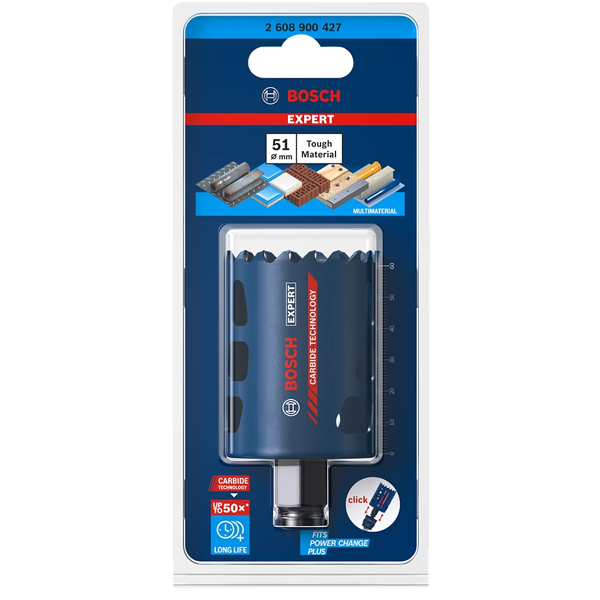 Scie trépan multi-matériaux - Expert Tough Material Bosch - 51 mm