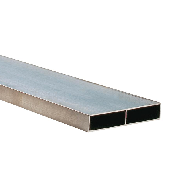 Règle maçon aluminium 1 voile 2 alvéoles - 100x18 MM - L.6 M Avec embouts plastiques