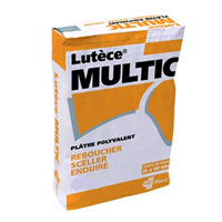 Plâtre pour rebouchage scellement et enduisage - Lutèce Multic - prise lente - sac de 25 kg