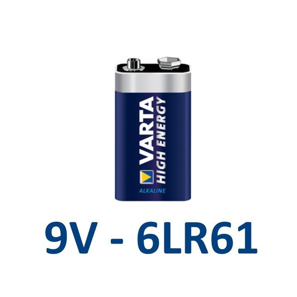 Pile Varta High Energy 6LR61 9V Alcaline (pile carrée) 04922121411