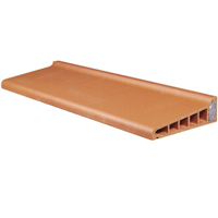 Appui de baie monolithe isolé Terreal APM35 rouge orangé - 34,5 CM x 10 CM x 1,28 M