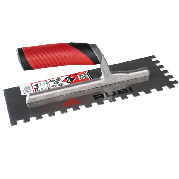 Peigne en acier avec poignée ouverte Rubiflex - RUBI - 28 cm - 6 x 6 mm